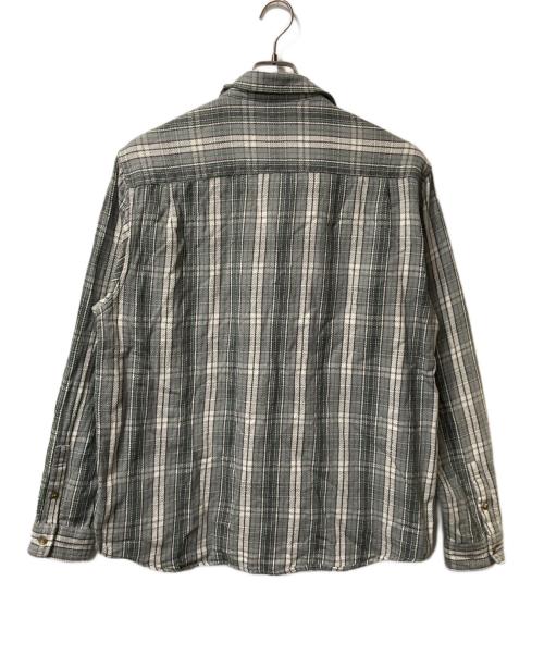 stussy（ステューシー）stussy (ステューシー) チェック柄コットンネルシャツ グレー サイズ:Mの古着・服飾アイテム