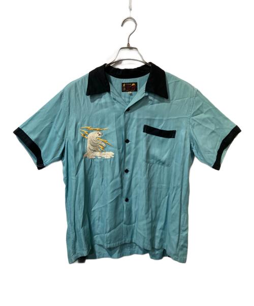 東洋エンタープライズ（トウヨウエンタープライズ）東洋エンタープライズ (トウヨウエンタープライズ) SUKA SHIRT “ALASKAN EAGLE” ブルー サイズ:Ｍの古着・服飾アイテム