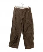 FOLLフォル）の古着「peach skin bio wardrobe chino」｜ブラウン