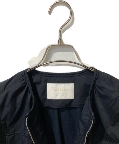 BALLSEY（ボールジィ）BALLSEY (ボールジィ) ライトタフタ ジップアップロングコート ブラック サイズ:36 未使用品の古着・服飾アイテム