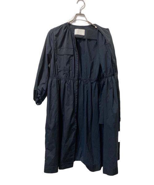 BALLSEY（ボールジィ）BALLSEY (ボールジィ) ライトタフタ ジップアップロングコート ブラック サイズ:36 未使用品の古着・服飾アイテム