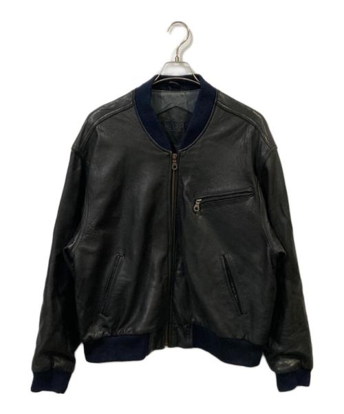 TRAPPER（トラッパー）TRAPPER (トラッパー) レザーブルゾン ブラック サイズ:不明の古着・服飾アイテム