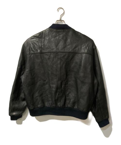TRAPPER（トラッパー）TRAPPER (トラッパー) レザーブルゾン ブラック サイズ:不明の古着・服飾アイテム