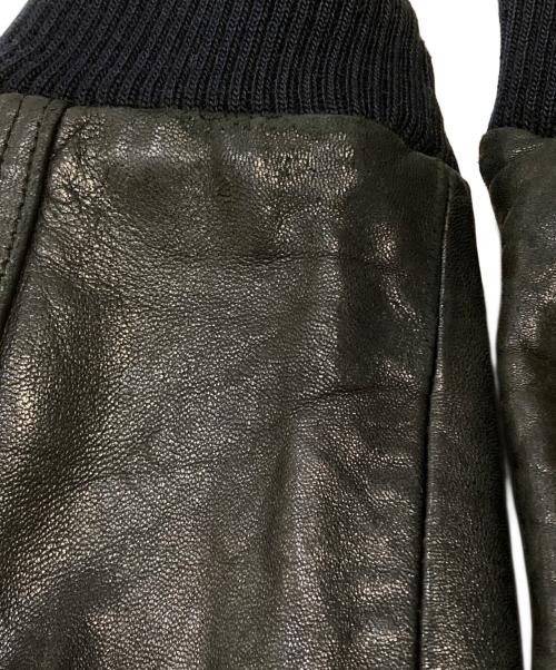 TRAPPER（トラッパー）TRAPPER (トラッパー) レザーブルゾン ブラック サイズ:不明の古着・服飾アイテム