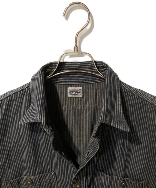 PAY DAY（ペイデイ）PAY DAY (ペイデイ) 別注ヒッコリーシャツブルゾン ブラック サイズ:SIZE ONE 未使用品の古着・服飾アイテム