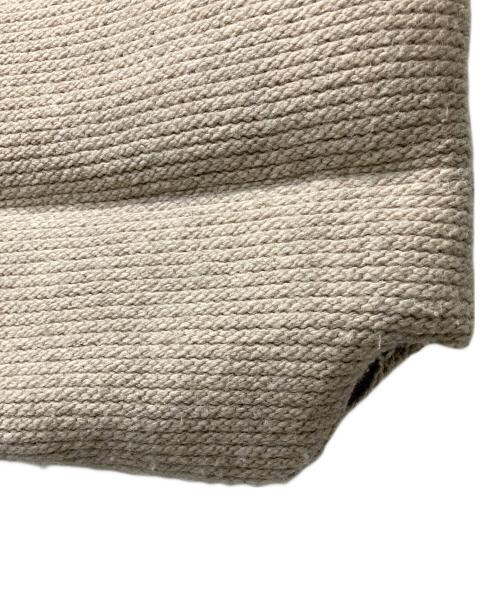 RockyMountainFeatherBed（ロッキーマウンテンフェザーベッド）RockyMountainFeatherBed (ロッキーマウンテンフェザーベッド) レザーヨークウールダウンベスト ベージュ×ブラウン サイズ:SIZE 36の古着・服飾アイテム