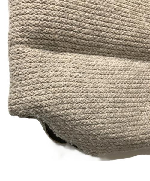 RockyMountainFeatherBed（ロッキーマウンテンフェザーベッド）RockyMountainFeatherBed (ロッキーマウンテンフェザーベッド) レザーヨークウールダウンベスト ベージュ×ブラウン サイズ:SIZE 36の古着・服飾アイテム