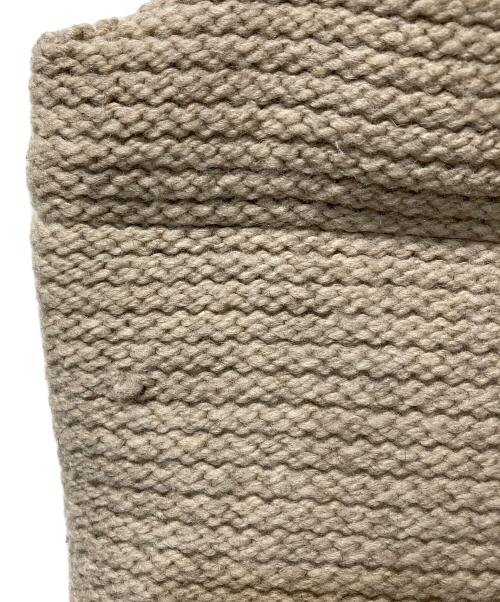 RockyMountainFeatherBed（ロッキーマウンテンフェザーベッド）RockyMountainFeatherBed (ロッキーマウンテンフェザーベッド) レザーヨークウールダウンベスト ベージュ×ブラウン サイズ:SIZE 36の古着・服飾アイテム