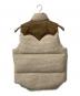 RockyMountainFeatherBed (ロッキーマウンテンフェザーベッド) レザーヨークウールダウンベスト ベージュ×ブラウン サイズ:SIZE 36：12000円