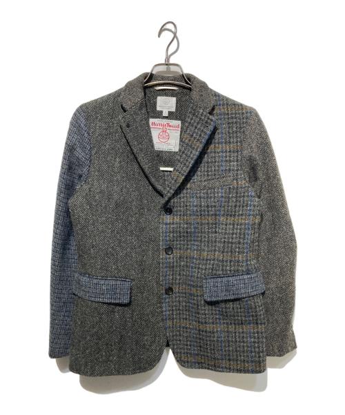 BEAUTY&YOUTH（ビューティーアンドユース）BEAUTY&YOUTH (ビューティーアンドユース) Harris Tweed (ハリスツイード) 3Bツイードジャケット グレー サイズ:Sの古着・服飾アイテム