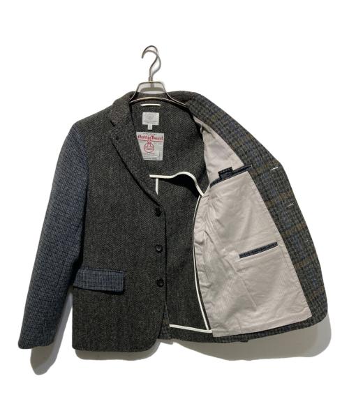BEAUTY&YOUTH（ビューティーアンドユース）BEAUTY&YOUTH (ビューティーアンドユース) Harris Tweed (ハリスツイード) 3Bツイードジャケット グレー サイズ:Sの古着・服飾アイテム