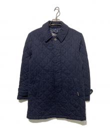 LAVENHAM（ラベンハム）の古着「ストライプキルティングコート」｜ネイビー