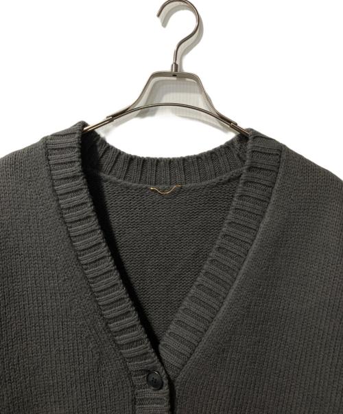 L'appartement（アパルトモン）L'appartement (アパルトモン) Damage Knit Cardigan グレー サイズ:free 未使用品の古着・服飾アイテム
