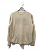 GOOD GRIEF!グッドグリーフ）の古着「Cashmere Logo Knit P/O」｜アイボリー