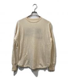 GOOD GRIEF!（グッドグリーフ）の古着「Cashmere Logo Knit P/O」｜アイボリー