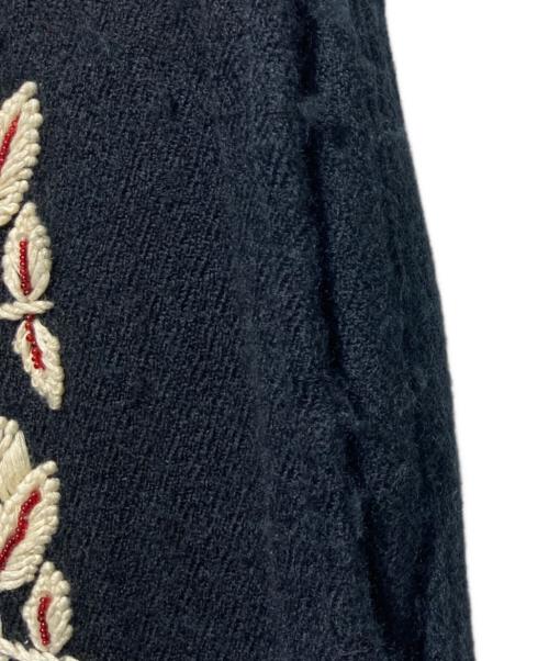 KARTIK RESEARCH（カーティックリサーチ）KARTIK RESEARCH (カーティックリサーチ) Floral Embroidered Trousers ブラック サイズ:30の古着・服飾アイテム