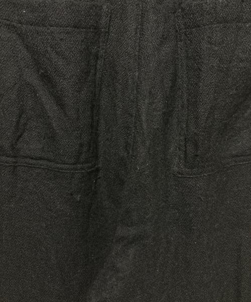 KARTIK RESEARCH（カーティックリサーチ）KARTIK RESEARCH (カーティックリサーチ) Floral Embroidered Trousers ブラック サイズ:30の古着・服飾アイテム