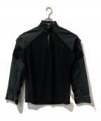 OLLY SHINDERオリーシンダー）の古着「ZIPPER HYBRID SHIRT」｜ブラック