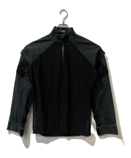 OLLY SHINDER（オリーシンダー）OLLY SHINDER (オリーシンダー) ZIPPER HYBRID SHIRT ブラック サイズ:Ｍの古着・服飾アイテム