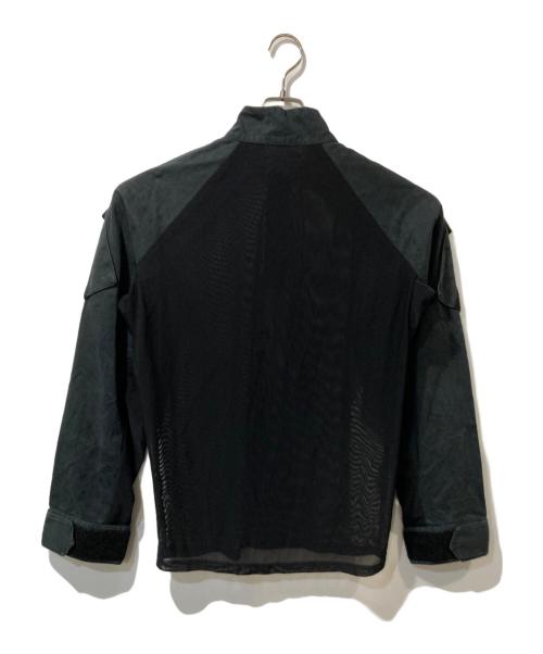 OLLY SHINDER（オリーシンダー）OLLY SHINDER (オリーシンダー) ZIPPER HYBRID SHIRT ブラック サイズ:Ｍの古着・服飾アイテム