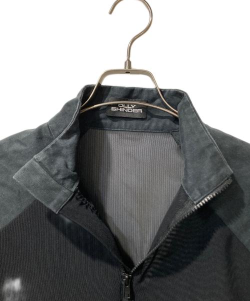 OLLY SHINDER（オリーシンダー）OLLY SHINDER (オリーシンダー) ZIPPER HYBRID SHIRT ブラック サイズ:Ｍの古着・服飾アイテム