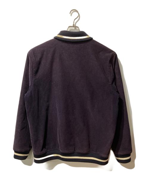 stussy（ステューシー）stussy (ステューシー) SSリンクロゴコーデュロイスタジャン ネイビー サイズ:XLの古着・服飾アイテム