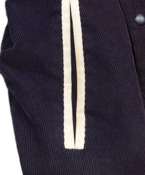 stussy（ステューシー）stussy (ステューシー) SSリンクロゴコーデュロイスタジャン ネイビー サイズ:XLの古着・服飾アイテム