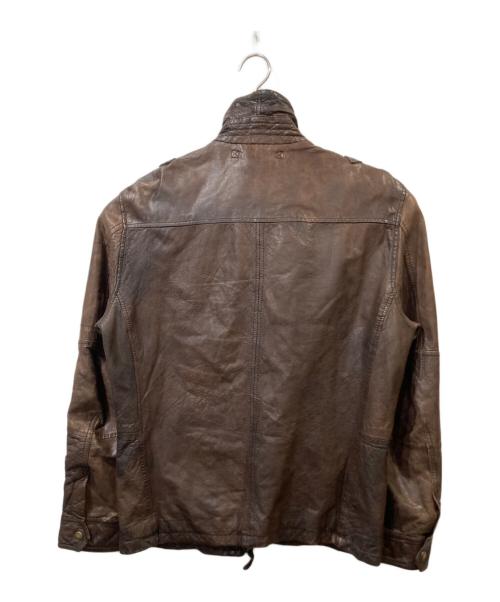 AVIREX（アヴィレックス）AVIREX (アヴィレックス) レザージャケット ブラウン サイズ:XLの古着・服飾アイテム