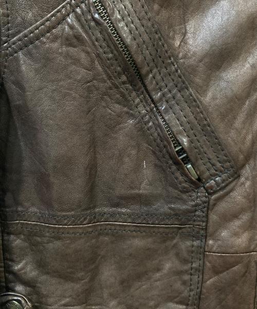 AVIREX（アヴィレックス）AVIREX (アヴィレックス) レザージャケット ブラウン サイズ:XLの古着・服飾アイテム
