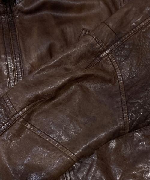 AVIREX（アヴィレックス）AVIREX (アヴィレックス) レザージャケット ブラウン サイズ:XLの古着・服飾アイテム