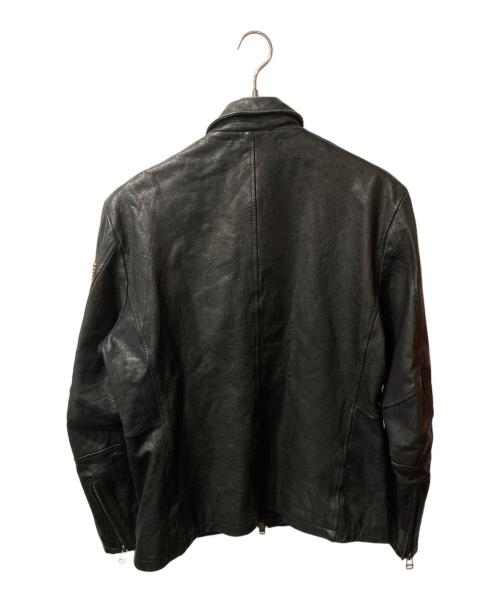 AVIREX（アヴィレックス）AVIREX (アヴィレックス) レザージャケット ブラック サイズ:ＸＬの古着・服飾アイテム