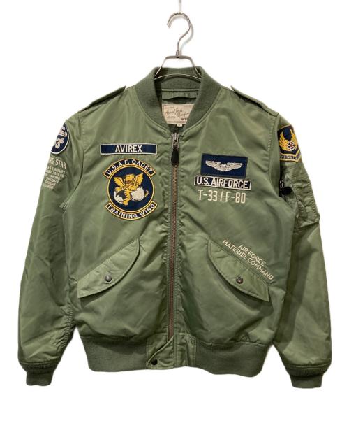 AVIREX（アヴィレックス）AVIREX (アヴィレックス) フライトジャケット カーキ サイズ:XLの古着・服飾アイテム