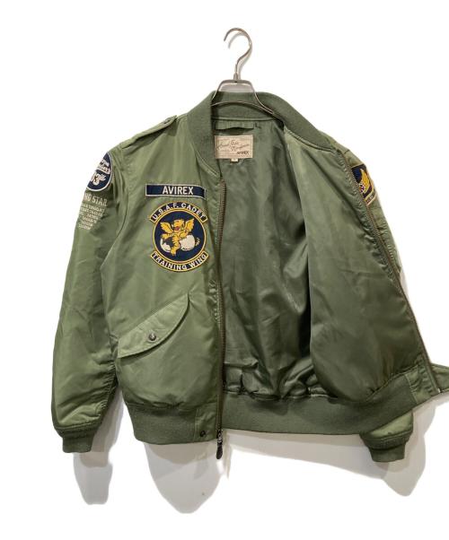 AVIREX（アヴィレックス）AVIREX (アヴィレックス) フライトジャケット カーキ サイズ:XLの古着・服飾アイテム