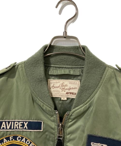 AVIREX（アヴィレックス）AVIREX (アヴィレックス) フライトジャケット カーキ サイズ:XLの古着・服飾アイテム