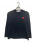 PLAY COMME des GARCONS（プレイコムデギャルソン）の古着「ハートワッペンカットソー」｜ブラック