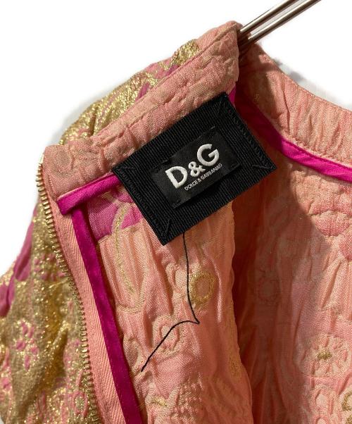 DOLCE & GABBANA（ドルチェ＆ガッバーナ）DOLCE & GABBANA (ドルチェ＆ガッバーナ) フラワージャガードドレス ピンク サイズ:SIZE 40の古着・服飾アイテム