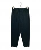 PLEATS PLEASEプリーツプリーズ）の古着「COMPLEAT TROUSERS プリーツパンツ」｜ダークグリーン