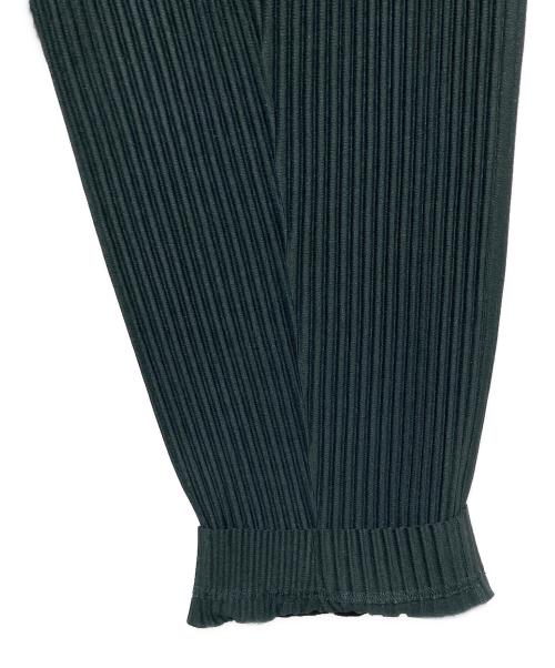 PLEATS PLEASE（プリーツプリーズ）PLEATS PLEASE (プリーツプリーズ) COMPLEAT TROUSERS プリーツパンツ ダークグリーン サイズ:2の古着・服飾アイテム