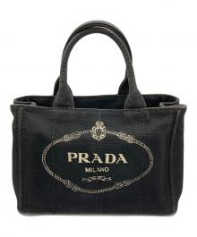 PRADA（プラダ）の古着「カナパ ハンドバッグ」｜ブラック