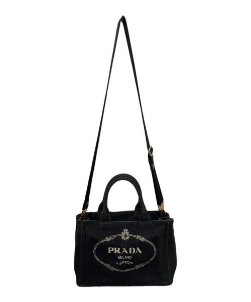 PRADA（プラダ）PRADA (プラダ) カナパ ハンドバッグ ブラックの古着・服飾アイテム