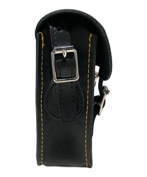 Dr.Martens（ドクターマーチン）Dr.Martens (ドクターマーチン) 7インチレザーサッチェルバッグ ブラックの古着・服飾アイテム