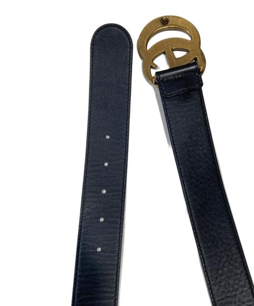 GUCCI（グッチ）GUCCI (グッチ) GGマーモントスリムレザーベルト ブラックの古着・服飾アイテム