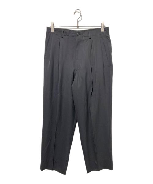 GIORGIO ARMANI（ジョルジオアルマーニ）GIORGIO ARMANI (ジョルジオアルマーニ) 2タックウールスラックス ブラック サイズ:48の古着・服飾アイテム