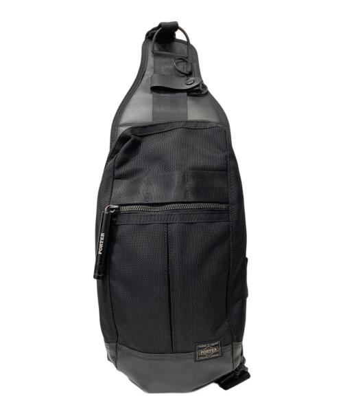 PORTER（ポーター）PORTER (ポーター) ヒート スリングショルダーバッグ ブラックの古着・服飾アイテム