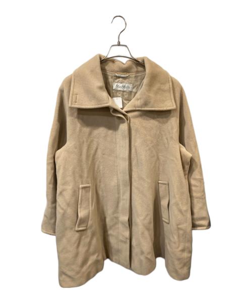 MaxMara（マックスマーラ）MaxMara (マックスマーラ) ヴァージンウールコート ベージュ サイズ:42の古着・服飾アイテム