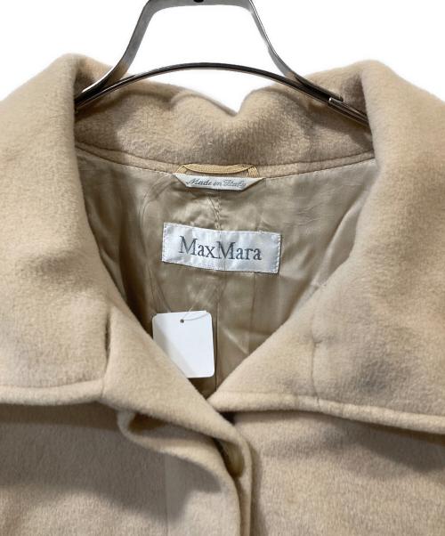 MaxMara（マックスマーラ）MaxMara (マックスマーラ) ヴァージンウールコート ベージュ サイズ:42の古着・服飾アイテム