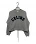CELINE（セリーヌ）の古着「カシミヤ混アーチロゴ刺繍アスレチックニット」｜グレー