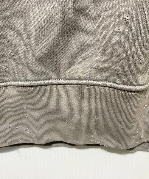 AMIRI（アミリ）AMIRI (アミリ) ショットガンダメージ加工スウェット グレー サイズ:Mの古着・服飾アイテム