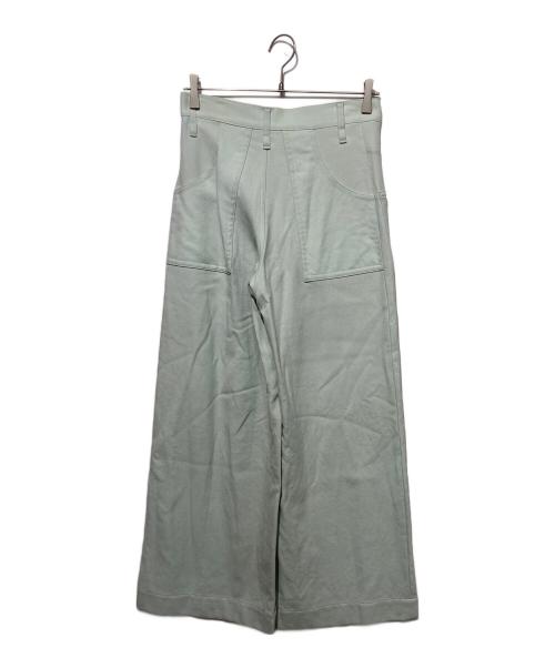 ISSEY MIYAKE（イッセイミヤケ）ISSEY MIYAKE (イッセイミヤケ) ワイドストレートパンツ グリーン サイズ:2の古着・服飾アイテム
