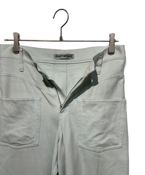 ISSEY MIYAKE（イッセイミヤケ）ISSEY MIYAKE (イッセイミヤケ) ワイドストレートパンツ グリーン サイズ:2の古着・服飾アイテム